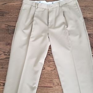 36W Haggar NoIron Men Pleated Classic Dress Pants